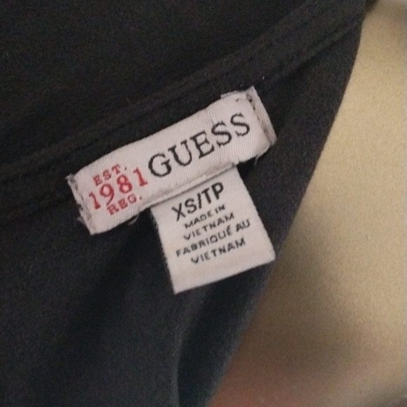 Black GUESS Dress long sleeve criss cross bosom - Picture 16 of 16